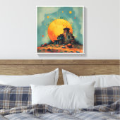 Himmelsfestung Leinwanddruck (Insitu (Schlafzimmer))
