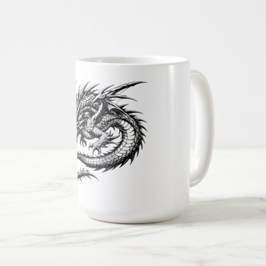 Himmelsfeuerdrache Kaffeetasse (VorderseiteRechts)