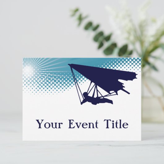 Himmelsflieger Einladung (Stehend Vorderseite)