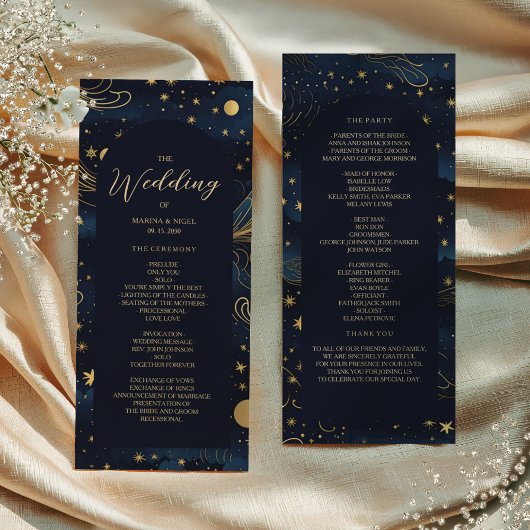 Himmelsflotte Goldene Hochzeit Programmkarte Programm