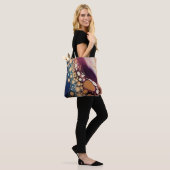 Himmelsfluid-Marmor in Mitternachtsgold Tasche (Am Model)