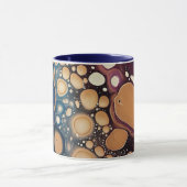 Himmelsfluid-Marmor in Mitternachtsgold Tasse (Zentrum)