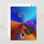 Himmelsfossilien Postkarte (Vorne/Hinten)