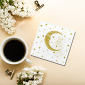 Himmelsfrau, Mondsterne, boho, elegante Astronomie Glasuntersetzer