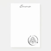 Himmelsfrau, Mondsterne, boho, elegante Astronomie Post-it Klebezettel (Vorderseite)