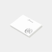 Himmelsfrau, Mondsterne, boho, elegante Astronomie Post-it Klebezettel (angewinkelt)