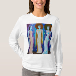 Himmelsfrauen Abstrakte Kunst T-Shirt