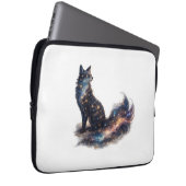 Himmelsfuchs | Kosmische Fantasiefigur Laptopschutzhülle (Vorne Rechts)