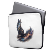 Himmelsfuchs | Kosmische Fantasiefigur Laptopschutzhülle (Vorderseite Links)