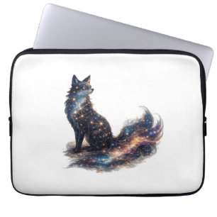 Himmelsfuchs   Kosmische Fantasiefigur Laptopschutzhülle