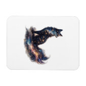 Himmelsfuchs | Kosmische Fantasiefigur Magnet (Horizontal)