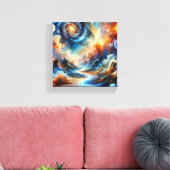 Himmelsfusion Leinwanddruck (Insitu (Wohnzimmer))