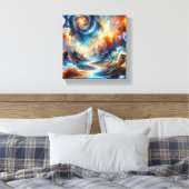 Himmelsfusion Leinwanddruck (Insitu (Schlafzimmer))