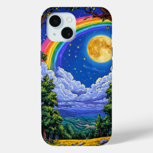 Himmelsgalaxie Regenbogen Mond Sterne Weltraum Des Case-Mate iPhone Hülle