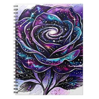 Himmelsgalaxie Rose Spiralnebel Maßgeschneidertes  Notizblock