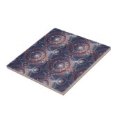 Himmelsgalaxie Spirale Mandala Design Muster Kunst Fliese (Seite)