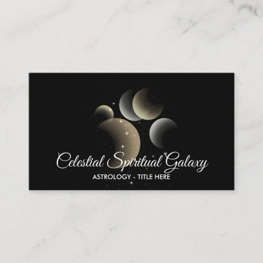 Himmelsgalaxie Weltraumastrologie Visitenkarte (Vorderseite)