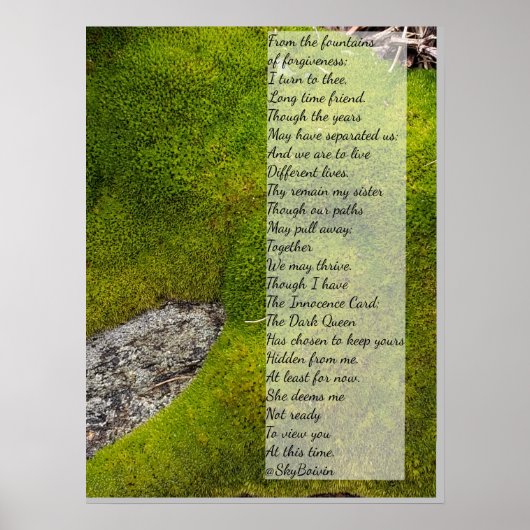 Himmelsgedicht Poster (Vorne)