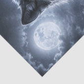 Himmelsgeist-Wolf-Dekupage Seidenpapier (Ausschnitt)