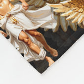 Himmelsgestalt für goldene Engel Fleecedecke (Ecke)