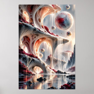Himmelsgewölbe Surreal Kosmische Landschaft Wandku Poster