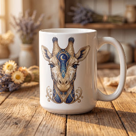 Himmelsgiraffen-Linienkunst-Tasse Kaffeetasse