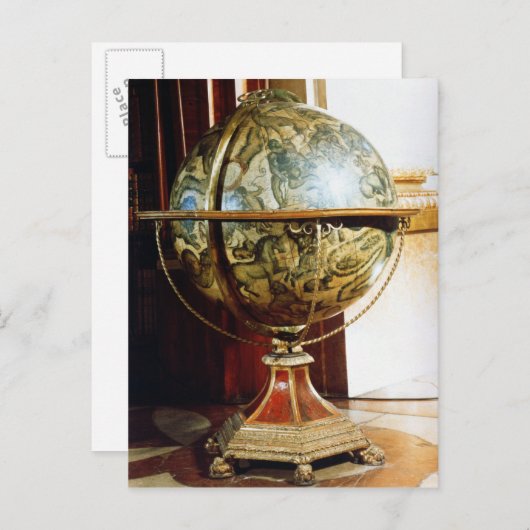 Himmelsglobe, 1688 postkarte (Vorne/Hinten)