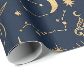 Himmelsgold-Geschenkpapier Geschenkpapier (Rolleneckpunkt)