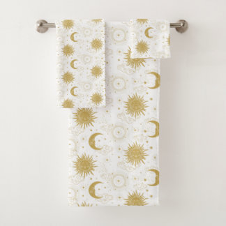 Himmelsgoldenes Handtuch-Set Badhandtuch Set