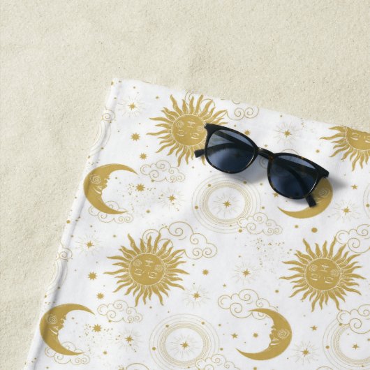 Himmelsgoldenes Strandtuch (Beispiel)