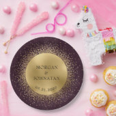 Himmelsgoldenmond Mitternacht Pappteller (Party)