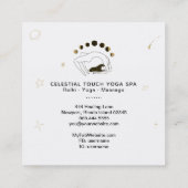 *~* Himmelsgöttin + Phasen des Mondes Frau Quadratische Visitenkarte (Rückseite)