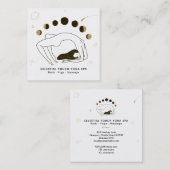 *~* Himmelsgöttin + Phasen des Mondes Frau Quadratische Visitenkarte (Vorne/Hinten)