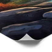 Himmelsharmonie, atemberaubender Sternenhimmel Poster (Ecke)