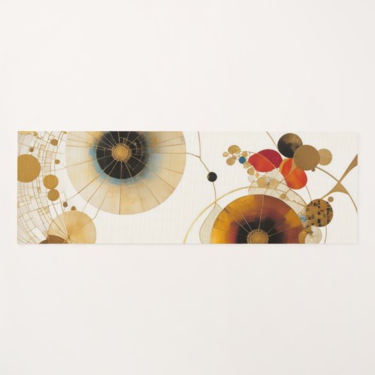 Himmelsharmonie in Kreisen Yogamatte (Vorderseite (Horizontal))