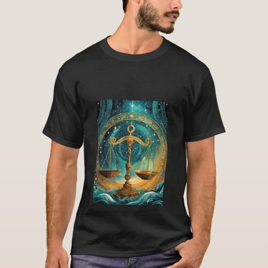 Himmelsharmonie: Waage T-Shirt (Vorderseite)