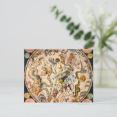 Himmelshemisphäre, 1790 postkarte (Stehend Vorderseite)