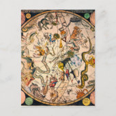 Himmelshemisphäre, 1790 postkarte (Vorderseite)