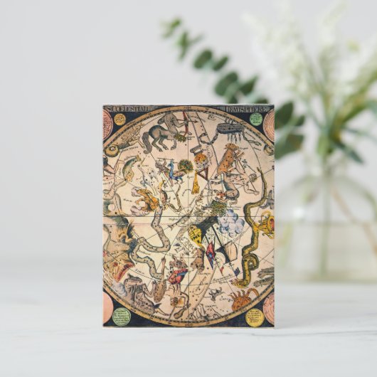 Himmelshemisphäre, 1790 postkarte (Stehend Vorderseite)