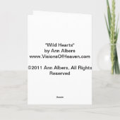 Himmelsherzen (1) Grußkarten Karte (Rückseite)