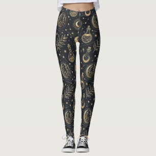 Himmelshexerei - Goldener Mond, Flaschen für Tränk Leggings