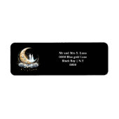 Himmelshimmelblüte Silhouette glüht Mond (Vorne)