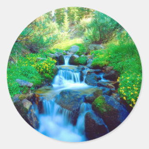 Himmelshöhe im Sierra Nevada Runder Aufkleber