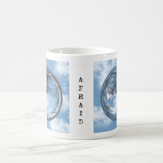 Himmelshöhen mit Bäumen, Wolken, Himmel, Blase Kaffeetasse (Mittel)