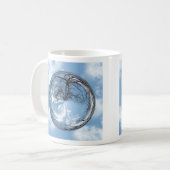 Himmelshöhen mit Bäumen, Wolken, Himmel, Blase Kaffeetasse (Vorderseite Links)
