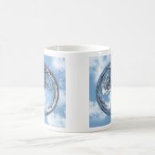 Himmelshöhen mit Bäumen, Wolken, Himmel, Blase Kaffeetasse (Mittel)