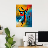 Himmelsimpuls – Moderne abstrakte geometrische Wan Poster (Heimbüro)