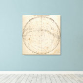 Himmelskarte Leinwanddruck (Insitu (Holzboden))