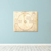 Himmelskarte Leinwanddruck (Insitu (Holzboden))