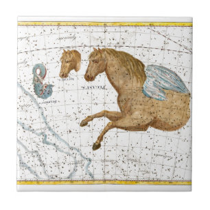 Himmelskarte Pegasus Fliese